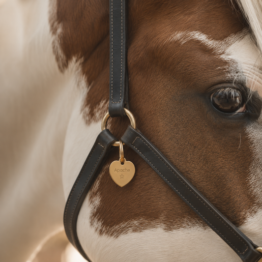 Médaille cheval Coeur Or