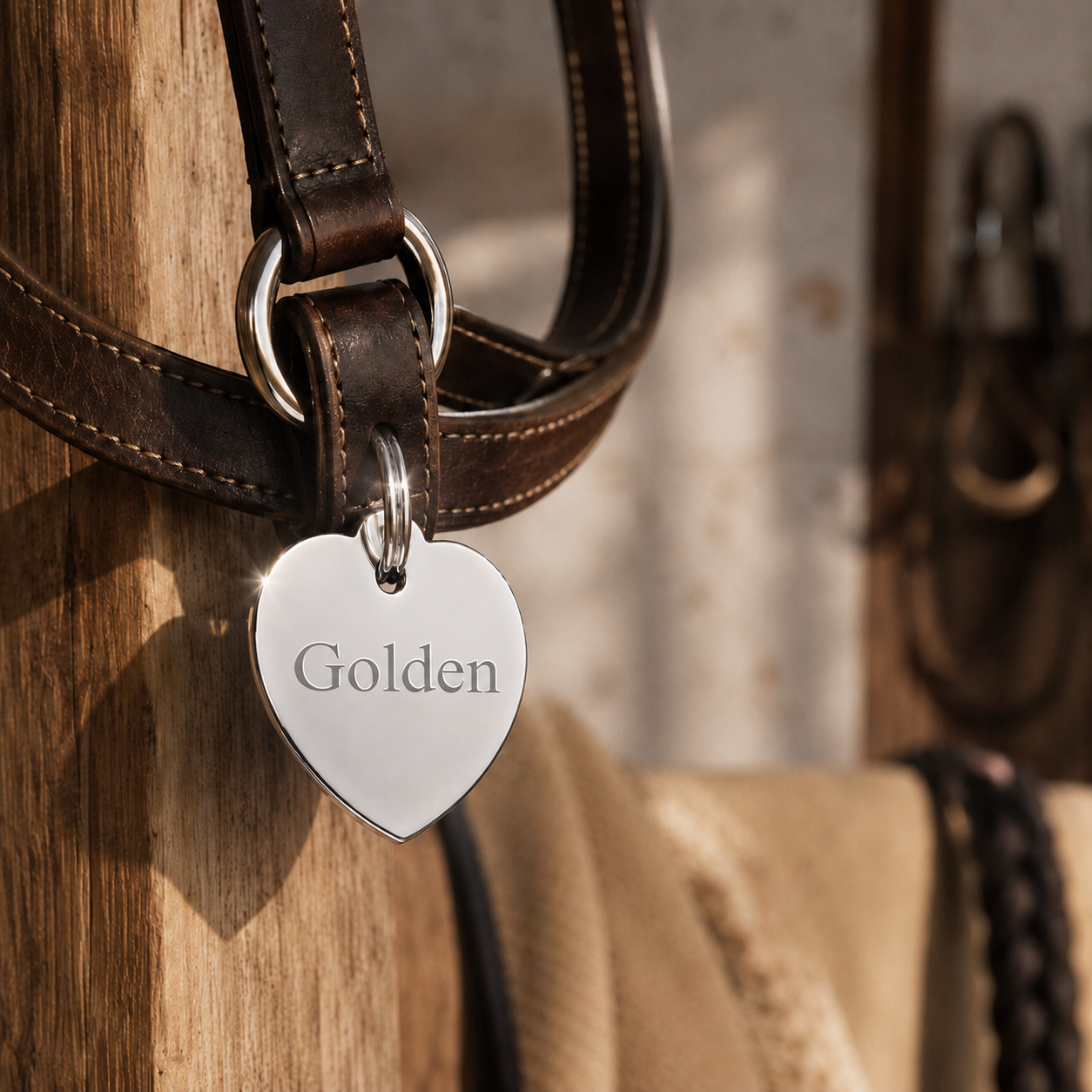 Médaille cheval Coeur Argent